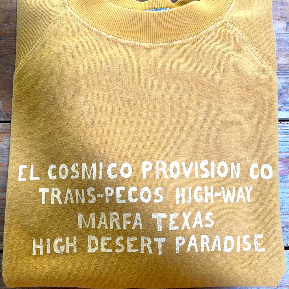 MARFA, Texas El Cosmico sweatshirt